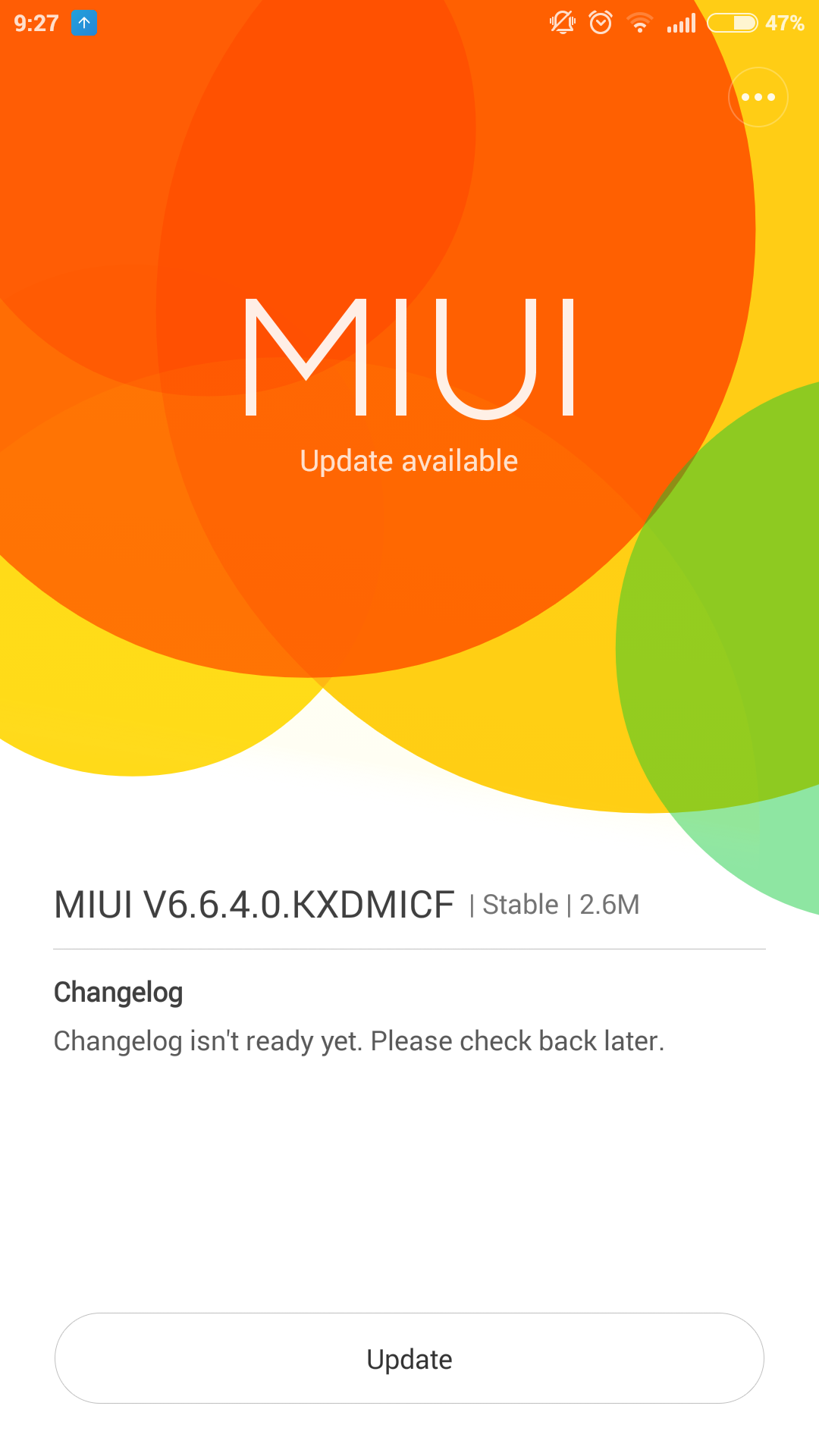 MIUI 6 Update 6.6.4.0.KXDMICF
