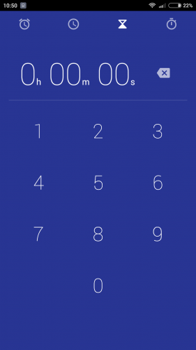 Google Clock 4.0.2 screenshot no settings menu