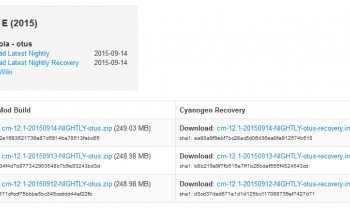 Moto E 2015 Otus cyanogenmod rom