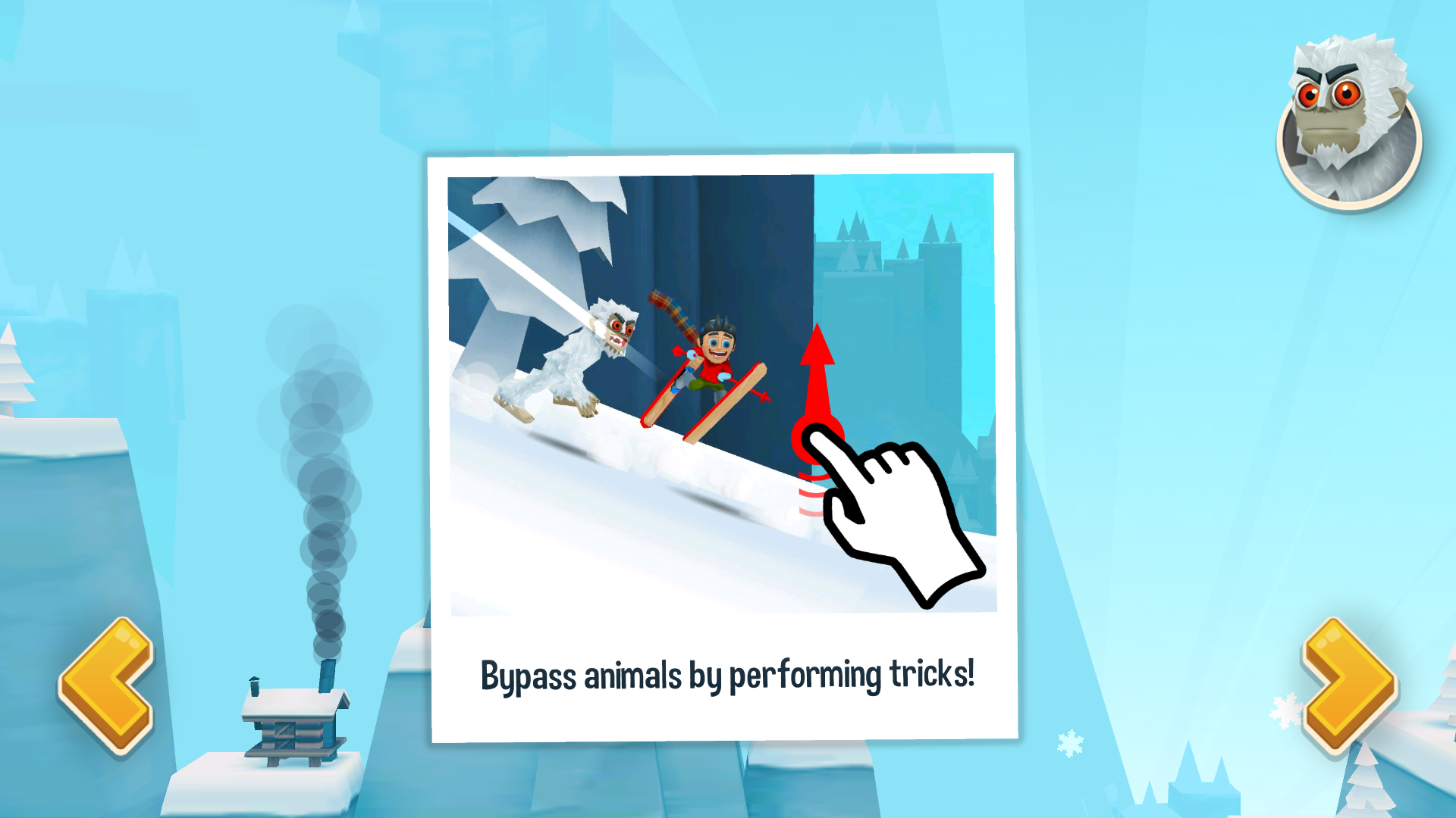 Ski Safari 2 bypass animals trick