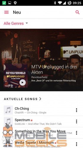 Apple Music for Android app screenshot leaked
