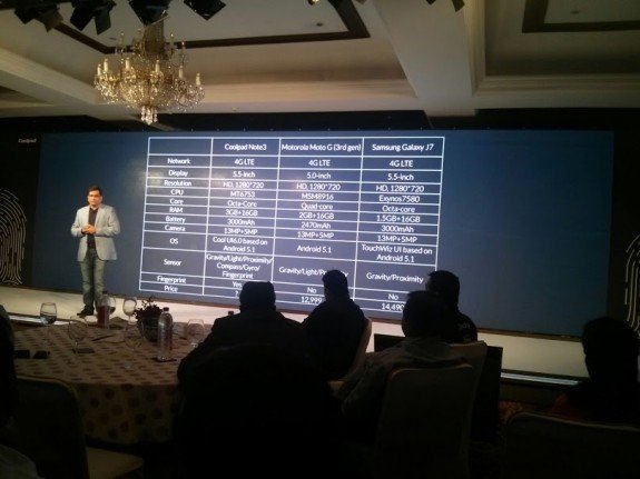 Coolpad Dazen Note 3 India Launch Event