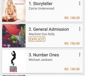 Google Play Music India Leak