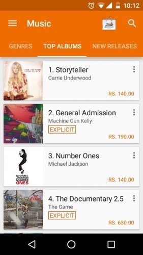 Google Play Music India Leak