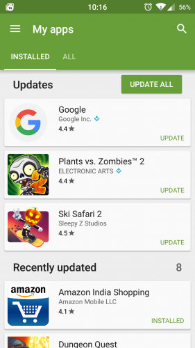 Google Play Store Ratings