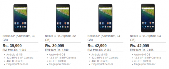 Nexus 6P pre order Flipkart India