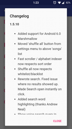 Shuttle Music Player
