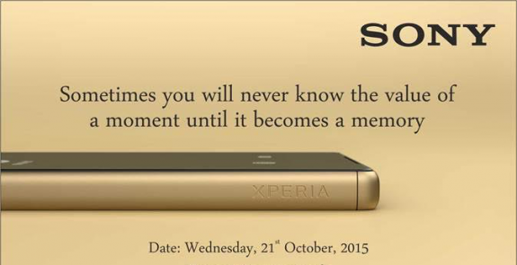 Sony Xperia Z5 India Launch Invite
