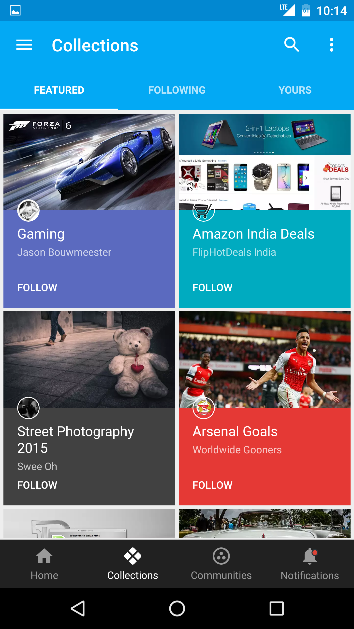 Google+ 6.8 New collections
