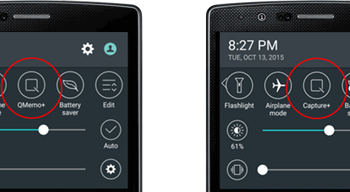 LG G4 Anroid 6.0 Marshmallow QMemo+ Capture+