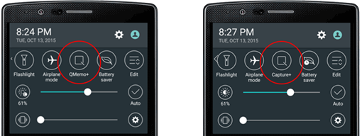 LG G4 Anroid 6.0 Marshmallow QMemo+ Capture+