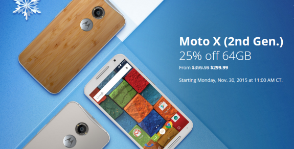 Moto X 2nd Gen discount sale Black Friday