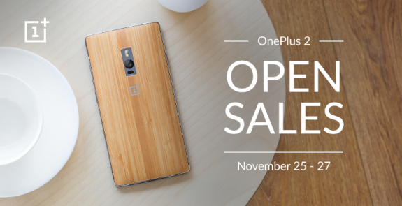 OnePlus 2 Open Sale November 2015 India