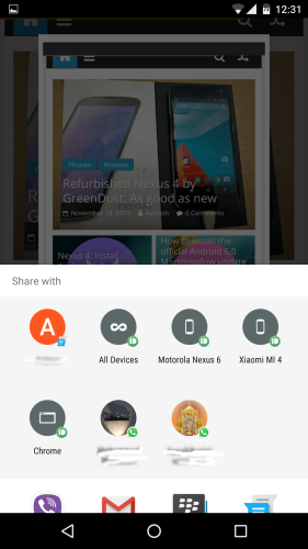 Google Now On Tap Send Screenshot