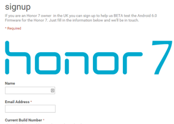 Honor 7 Marshmallow update