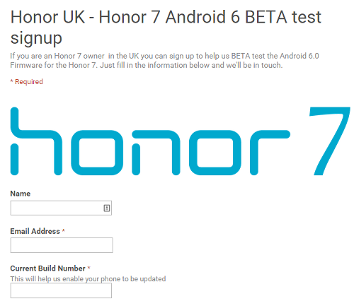 Honor 7 Marshmallow update