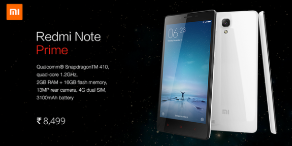 Redmi Note Prime Amazon India