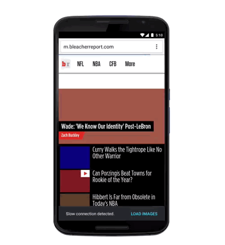 Save data with Chrome on Android