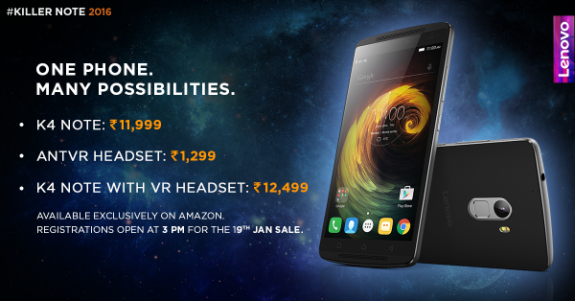 Lenovo K4 Note India launch
