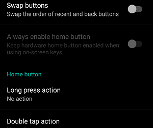 Oneplus X on screen navigation