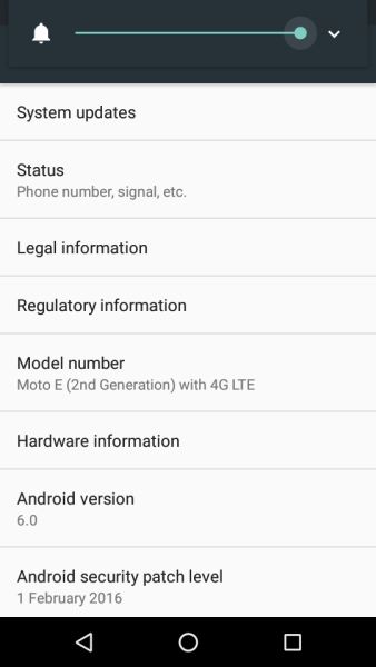 Android 6 marshmallow for moto e