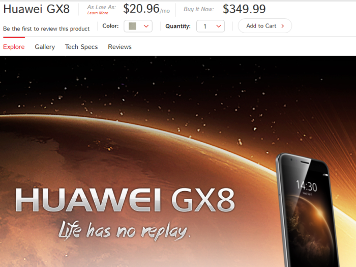 Huawei GX8 US Price