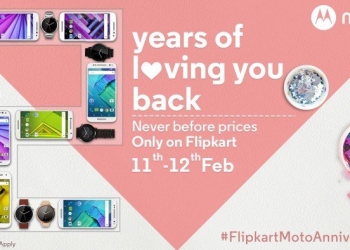 Moto Flipkart 2nd Anniversary deals