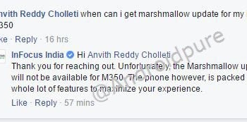 Infocus M350 marshmallow update