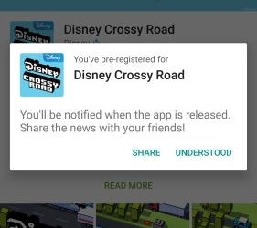 Disney crossy road pre register