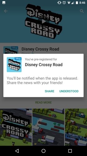Disney crossy road pre register