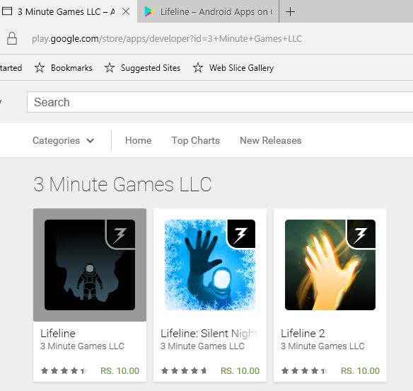 Lifeline sale Android games