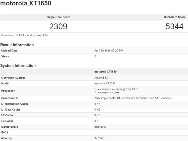 Moto XT1650 Sheridan