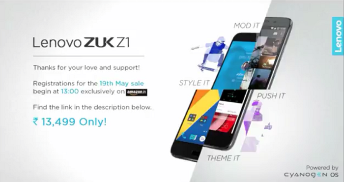 Lenovo Z1 India Price