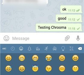 Chrooma 3 emoji panel
