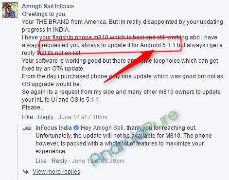 Infocus M810 Marshmallow update