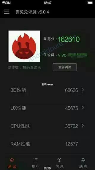 Vivo X7 Plus Antutu