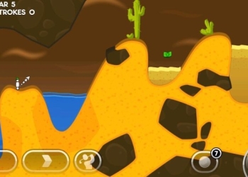 Super StickMan Golf 3 Beach Land