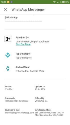 Whatsapp beta version