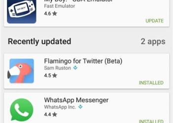 Google Play Store Update Size