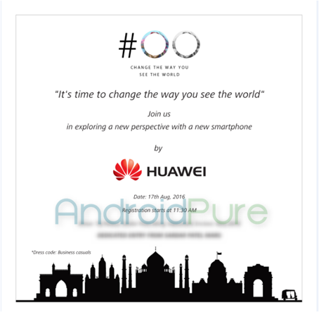Huawei P9 India Invite