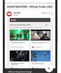Gmail responsive design