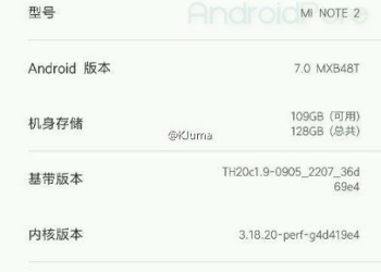 Mi note 2 miui