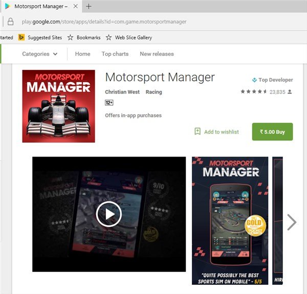 Motorsport manager android