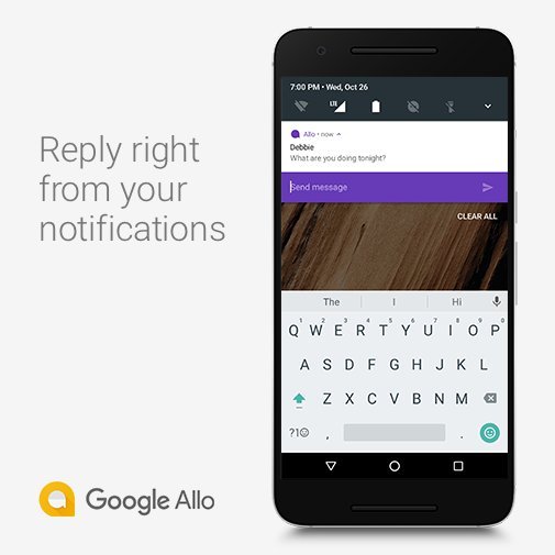 Allo 2 0 quick reply