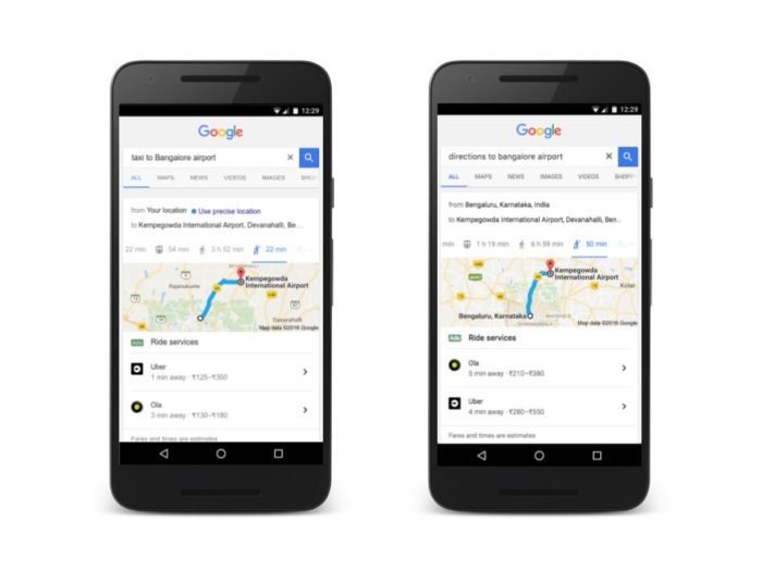 Ola uber google india
