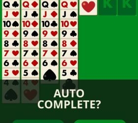 Solitaire decked out ad free auto complete