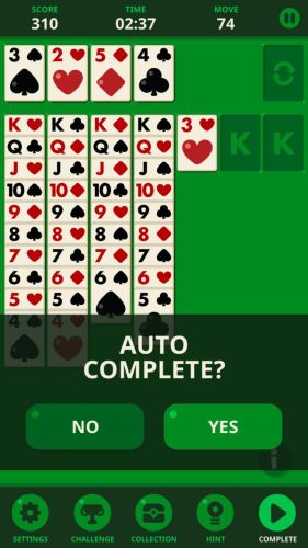 Solitaire decked out ad free auto complete