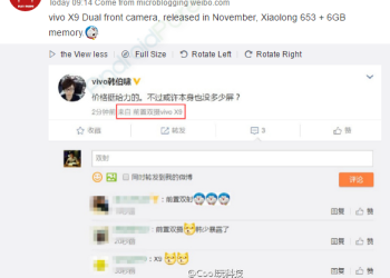 Vivo x9 dual front camera