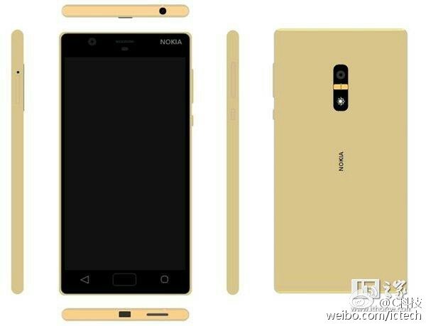 Nokia d1c render gold
