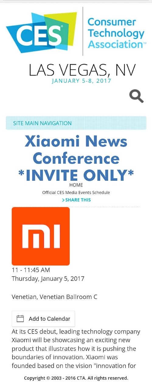 Xiaomi ces